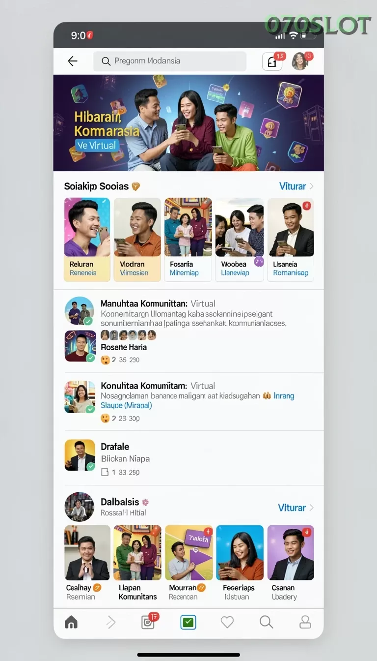 Cuplikan layar DUNIA777 — aktivitas